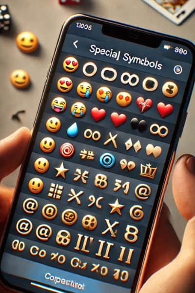 emojis copiar y pegar símbolos